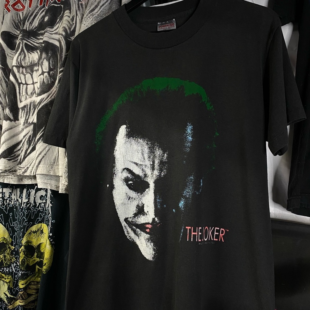 Vintage 80’s Joker T-Shirt Vtg Batman Movie Tee Medium - Picture 1 of 6
